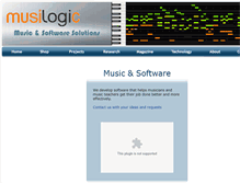 Tablet Screenshot of musilogic.com